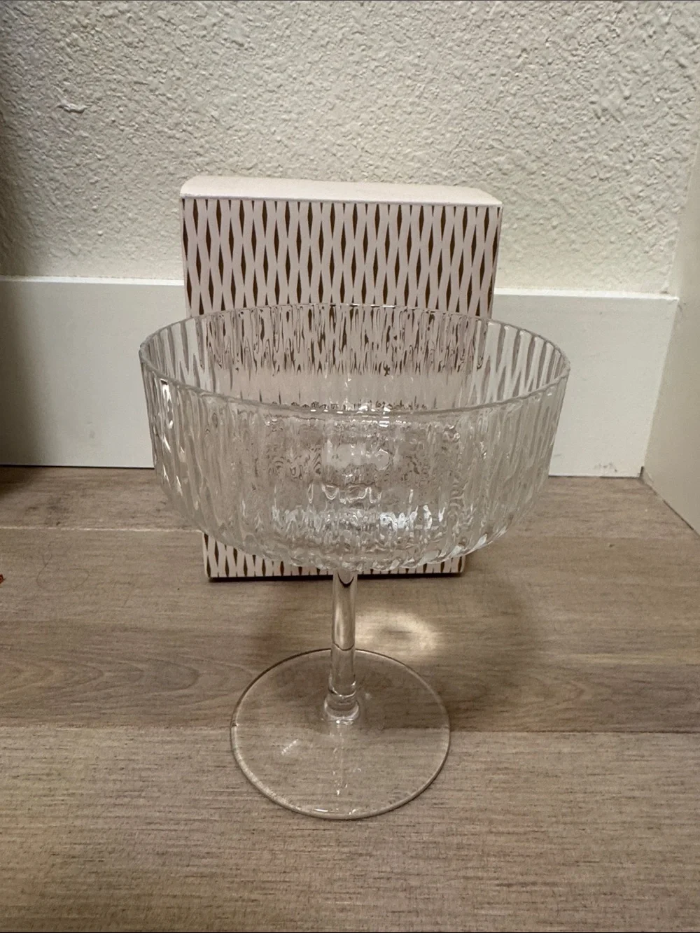 Brand new Nespresso Barista Festive Stemmed Glass Cocktail Martini.